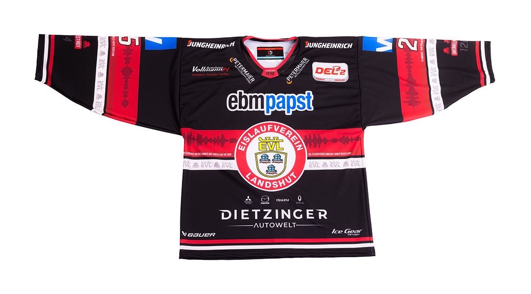 Fanion Pennant Ice Hockey Sur Glace Eislaufverein Landshut 1977 Wimpel