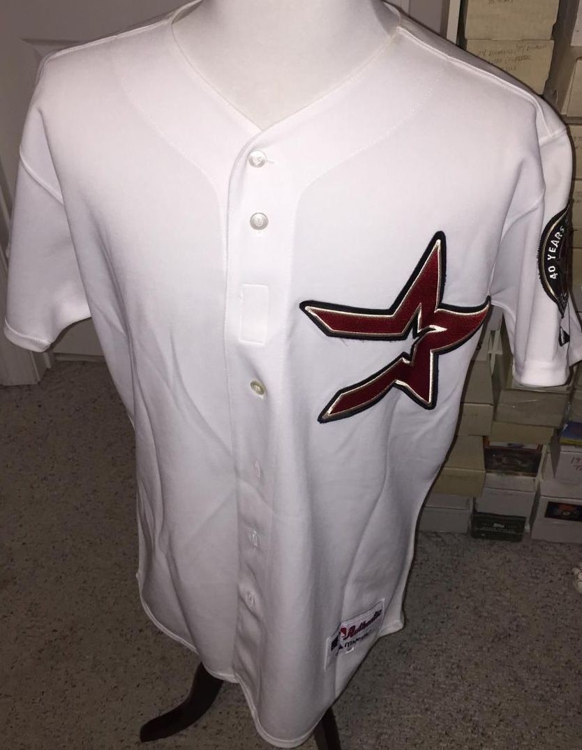 thumbnail image 2 of Lance Berkman Houston Astros 2001 Alternate Black Jersey - Majestic, With 40th Patch 2 of 6