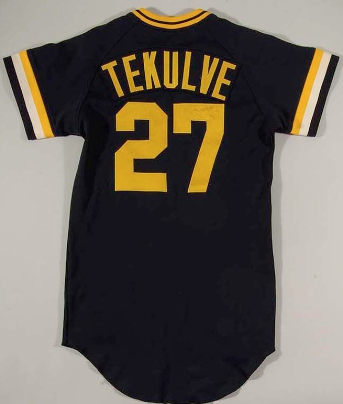 Dock Ellis 1979 Pittsburgh Pirates Cooperstown Men's Gold Throwback Jersey - Majestic