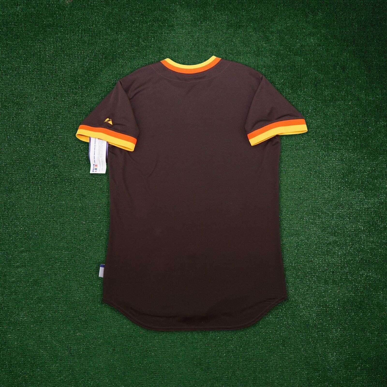 thumbnail image 2 of Jackson Merrill San Diego Padres 1984 Cooperstown Throwback Jersey - Majestic 2 of 6